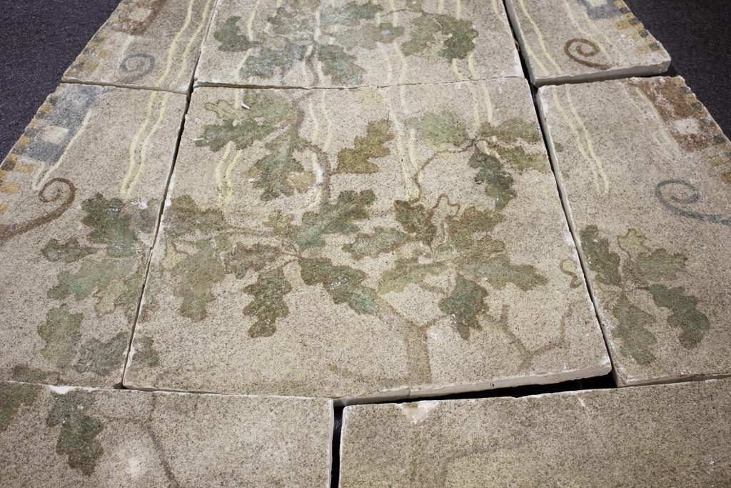 Kappale Juseliuksen mausoleumin alkuperäistä kattofreskoa